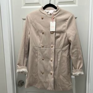 Fully lined pea coat- brand new.